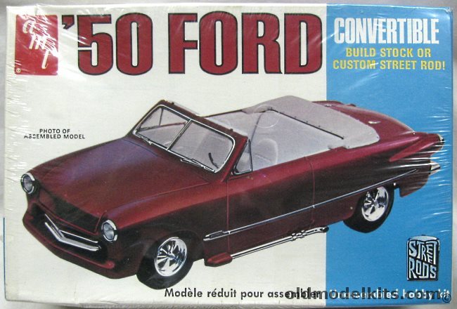 AMT 1/25 1950 Ford Convertible Coupe - Stock or Custom Street Rod, T353 plastic model kit